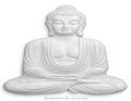 Meditating Buddha 3D Relief Sculpture Wall Art - Studio Detail