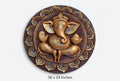 Divine Ganesha Lotus 3D Relief Circular Wall Art - Studio Detail