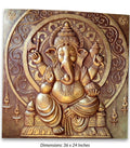 Divine Lord Ganesha 3D Relief Sculpture Wall Art - Studio Detail