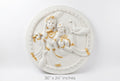 Radha Krishna 3D Relief Round Wall Art Panel - Studio Detail