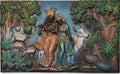 Radha Krishna Vrindavan Forest 3D Relief Wall Art Panel - Studio Detail