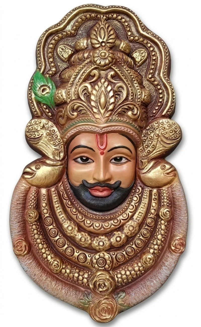 Khatu Shyam Ji 3D Relief Wall Art Sculpture - Studio Detail