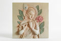 Divine Krishna with Flute 3D Relief Sculpture Mural - Studio Detail