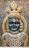 Lord Krishna Balaji 3D Relief Mural Wall Art - Studio Detail