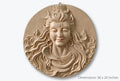 Lord Shiva Face 3D Relief Wall Art Sculpture - Studio Detail