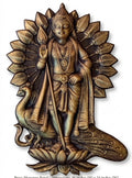 Lord Murugan (Kartikeya) with Vel and Peacock 3D Relief Wall Art Panel - Studio Detail