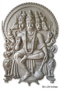 Panchamukhi Hanuman 3D Relief Mural Wall Art - Studio Detail