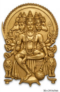 Panchamukhi Hanuman 3D Relief Sculpture Panel - Studio Detail