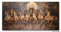 Seven Running Horses 3D Relief Mural Wall Art - Studio Detail