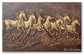 Seven Running Horses Vastu 3D Relief Mural Panel - Studio Detail