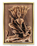 Durga Mahishasuramardini 3D Relief Wall Art Panel - Studio Detail