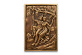 Radha Krishna on Swing 3D Relief Mural Panel - Studio Detail