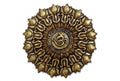 Divine Om Mandala 3D Relief Wall Art Panel - Studio Detail