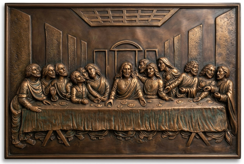 The Last Supper 3D Relief Sculpture Wall Art - Studio Detail