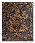 Shrinathji Antique Bronze 3D Relief Wall Art Panel - Studio Detail
