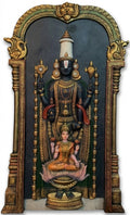 Lord Venkateswara and Goddess Lakshmi 3D Relief Mural Wall Art - Studio Detail