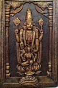 Lord Balaji and Goddess Lakshmi 3D Relief Wall Art Panel - Studio Detail