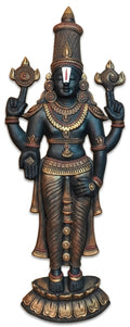 Lord Venkateswara Balaji 3D Relief Wall Art Panel - Studio Detail