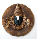 Lord Venkateswara Balaji with Shankh & Chakra 3D Relief Circular Wall Art - Studio Detail