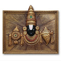 Lord Venkateswara Balaji with Shankh and Chakra 3D Relief Circular Wall Art - Studio Detail