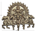 Surya Dev Chariot with 7 Horses 3D Relief Mural Wall Art - Studio Detail
