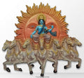 Surya Dev Seven Horses Chariot 3D Relief Wall Art - Studio Detail