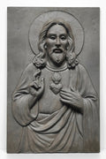 Sacred Heart of Jesus 3D Relief Sculpture Panel - Studio Detail